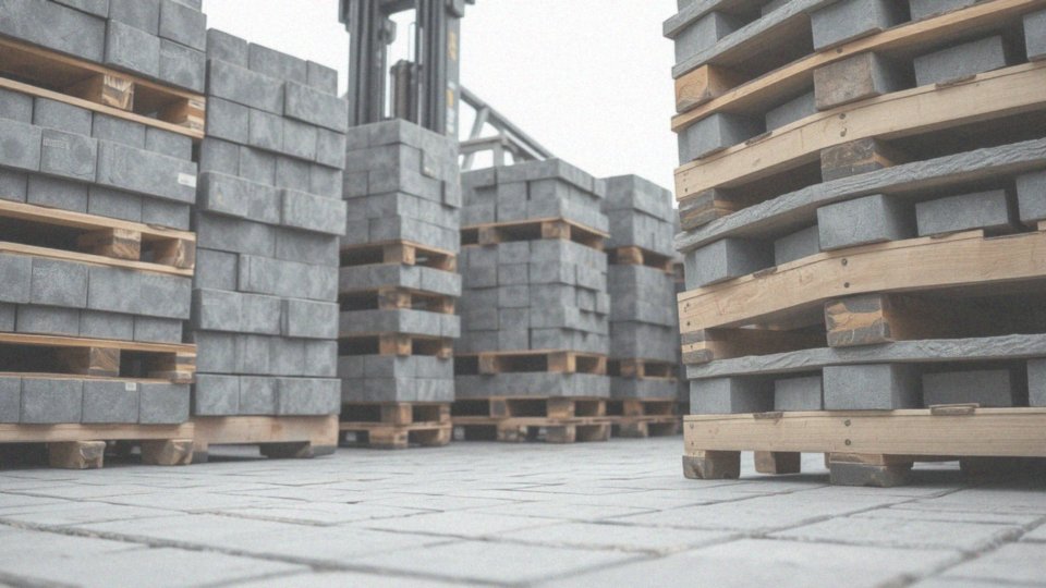 Jakie jest całkowite obciążenie palety kostki brukowej 8 cm?